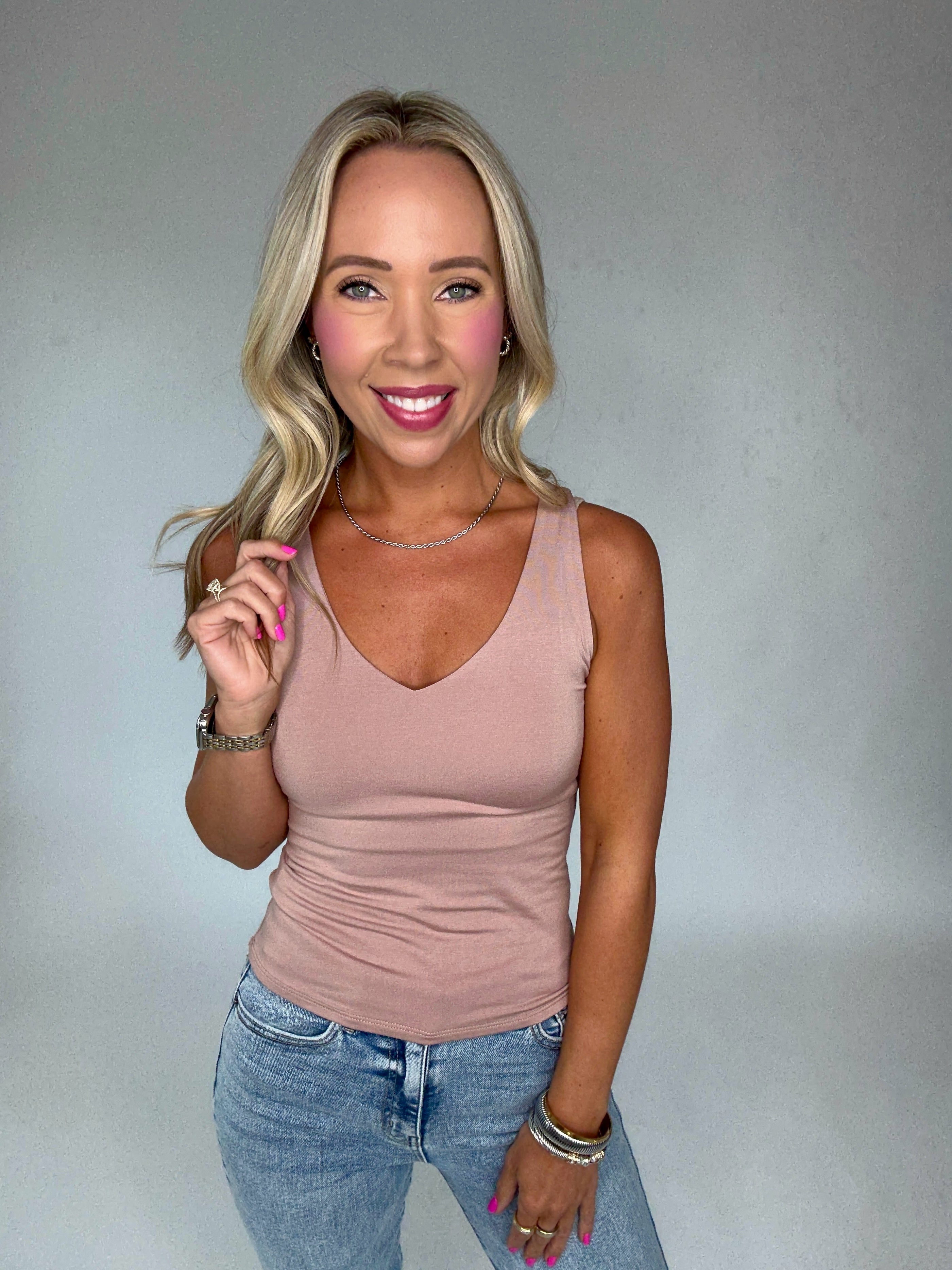 Better Than Ever Basic Tank - Nude