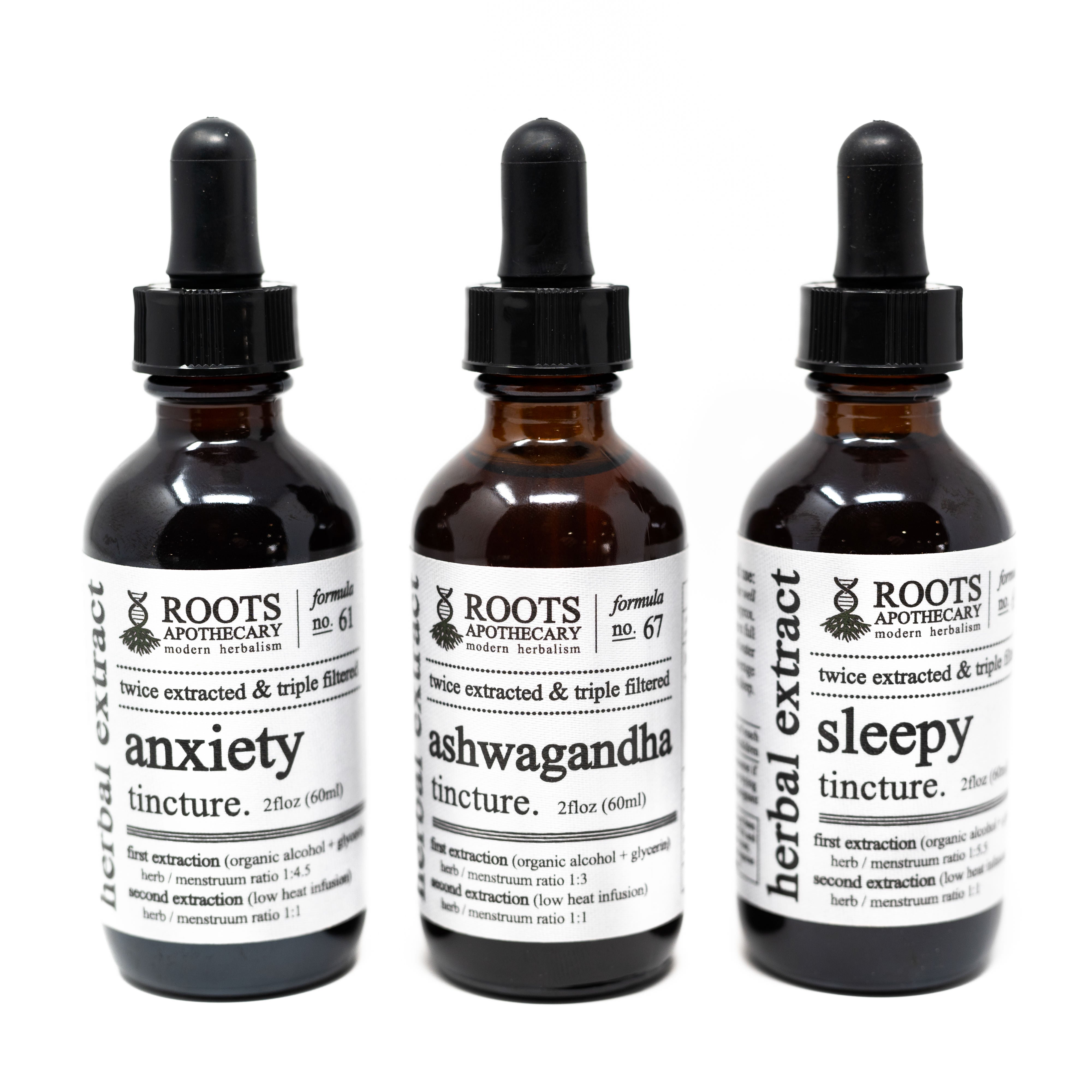 Anxiety Tincture - Twice Extracted Adaptogenic Botanicals – Roots