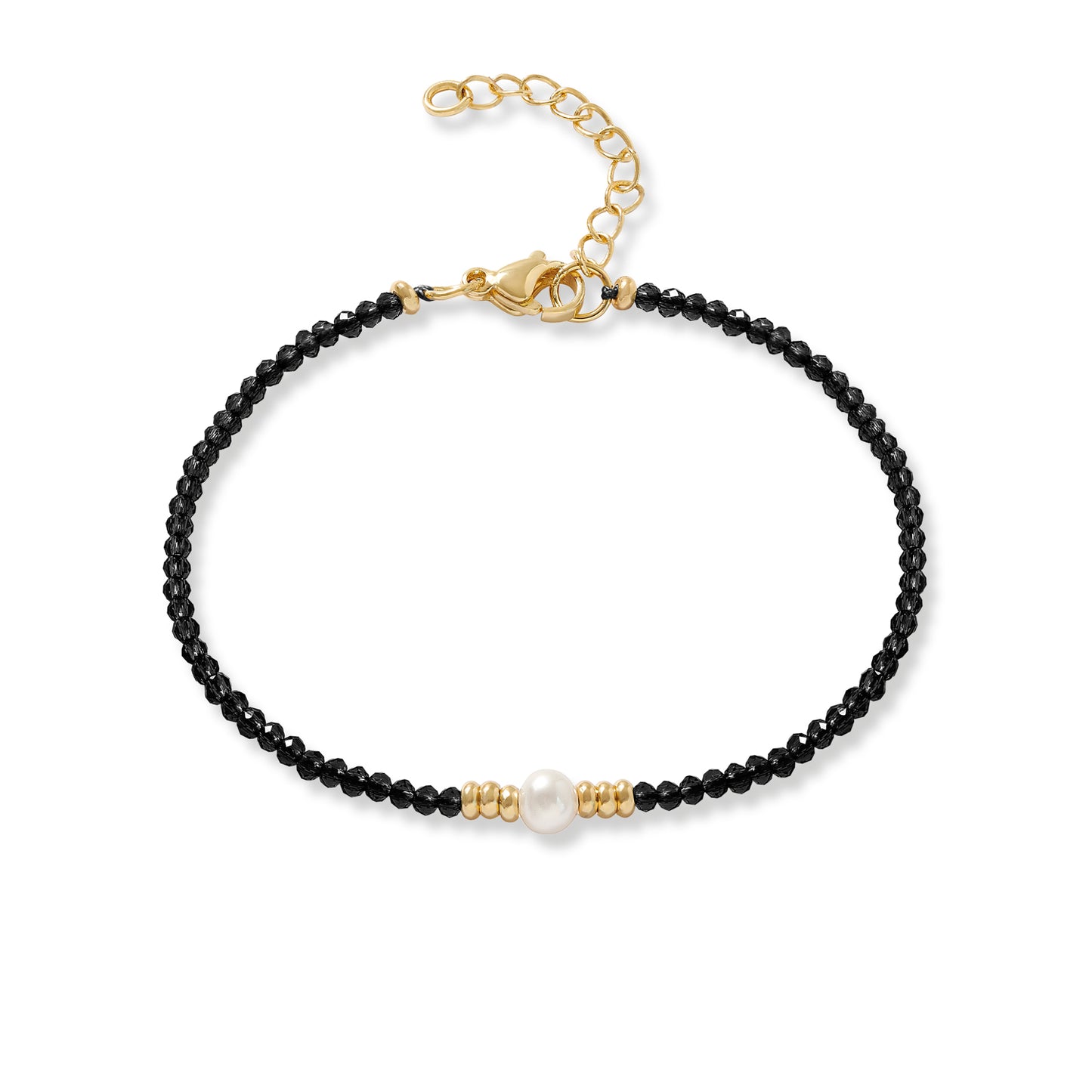 Black Spinel Wrap Bracelet | Magpie Jewellery