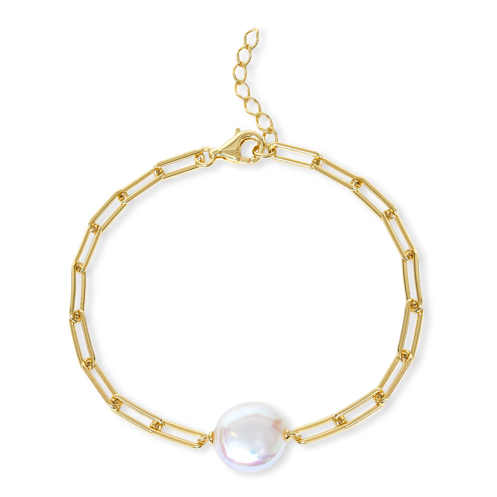 Lustrous Mother-Of-Pearl Bangle - Gorgeous Gems