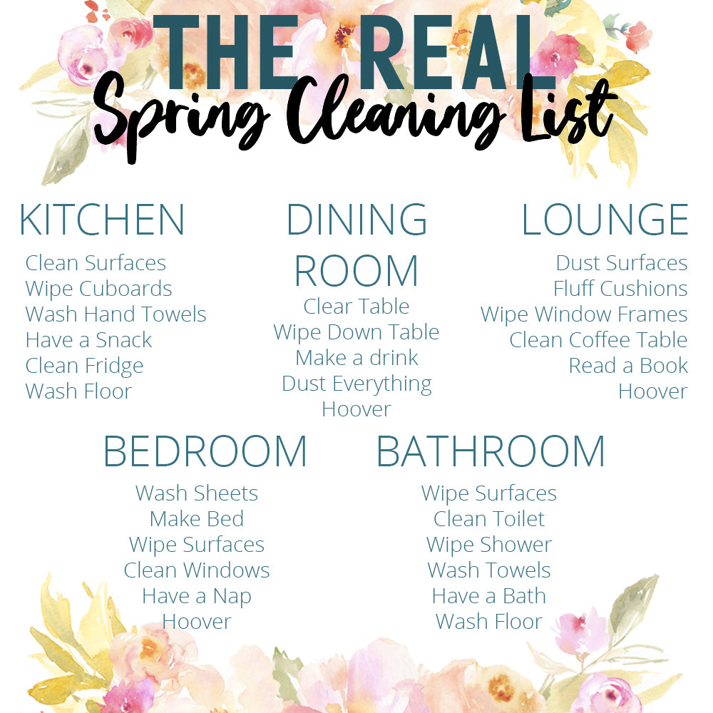 Lottie's Rinkit.com Spring Cleaning List for the Home