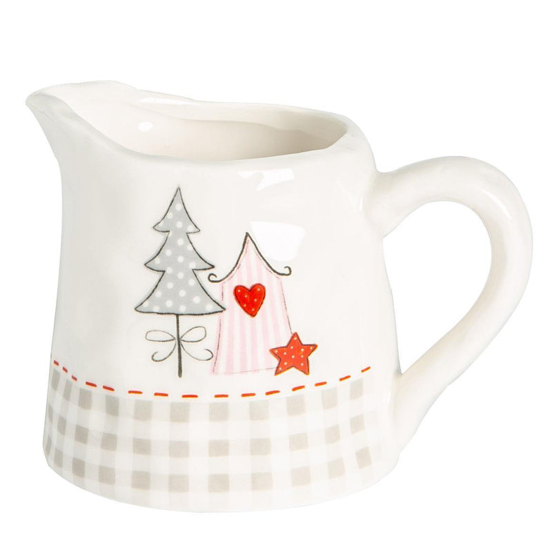 Christmas Milk Jug - 200ml - Patchwork - By Nicola Spring