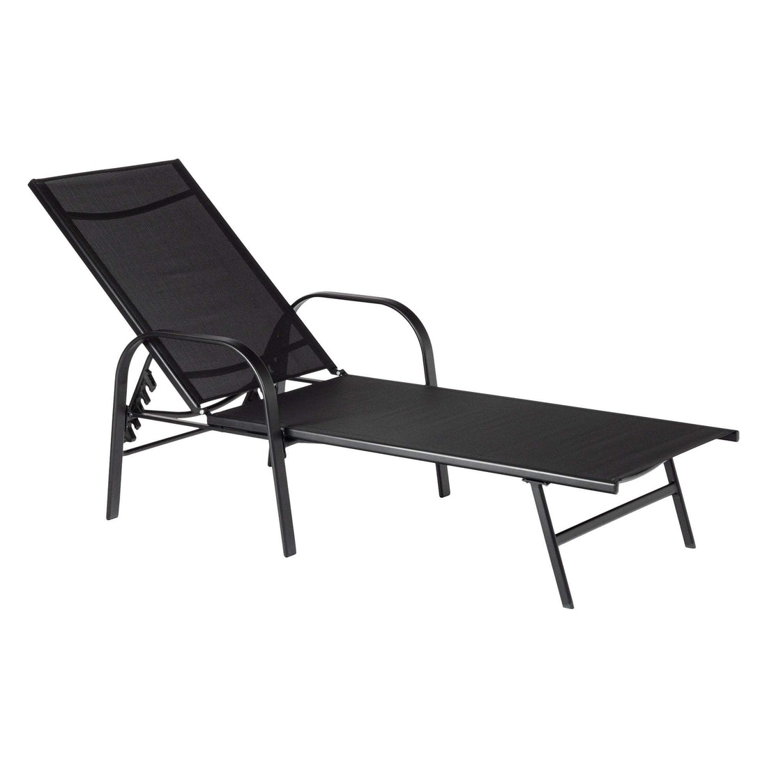 Harbour Housewares Sussex Garden Sun Lounger - Black