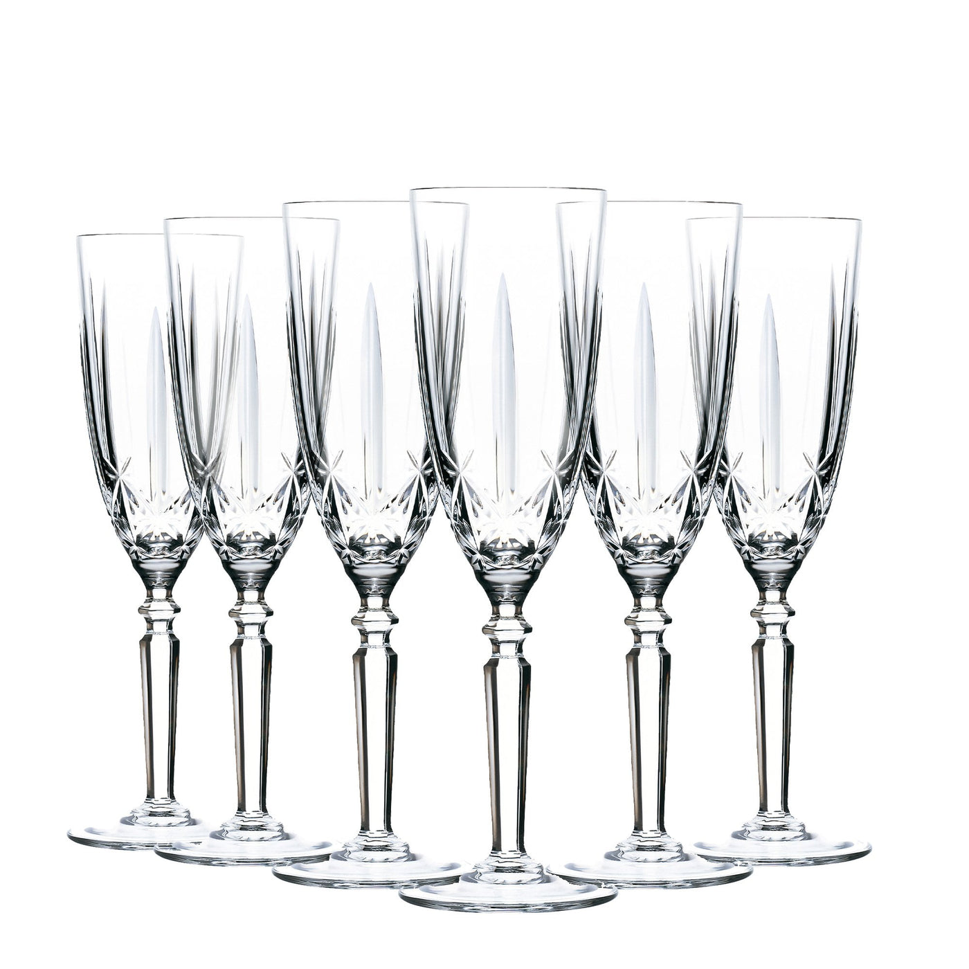 cut glass champagne flutes