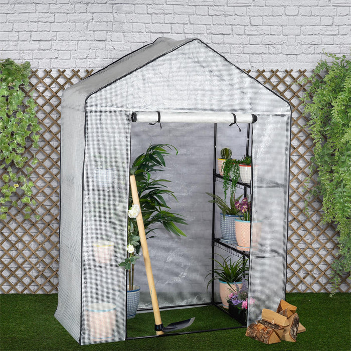 Reinforced Plastic Greenhouse with Shelves - By Harbour Housewares