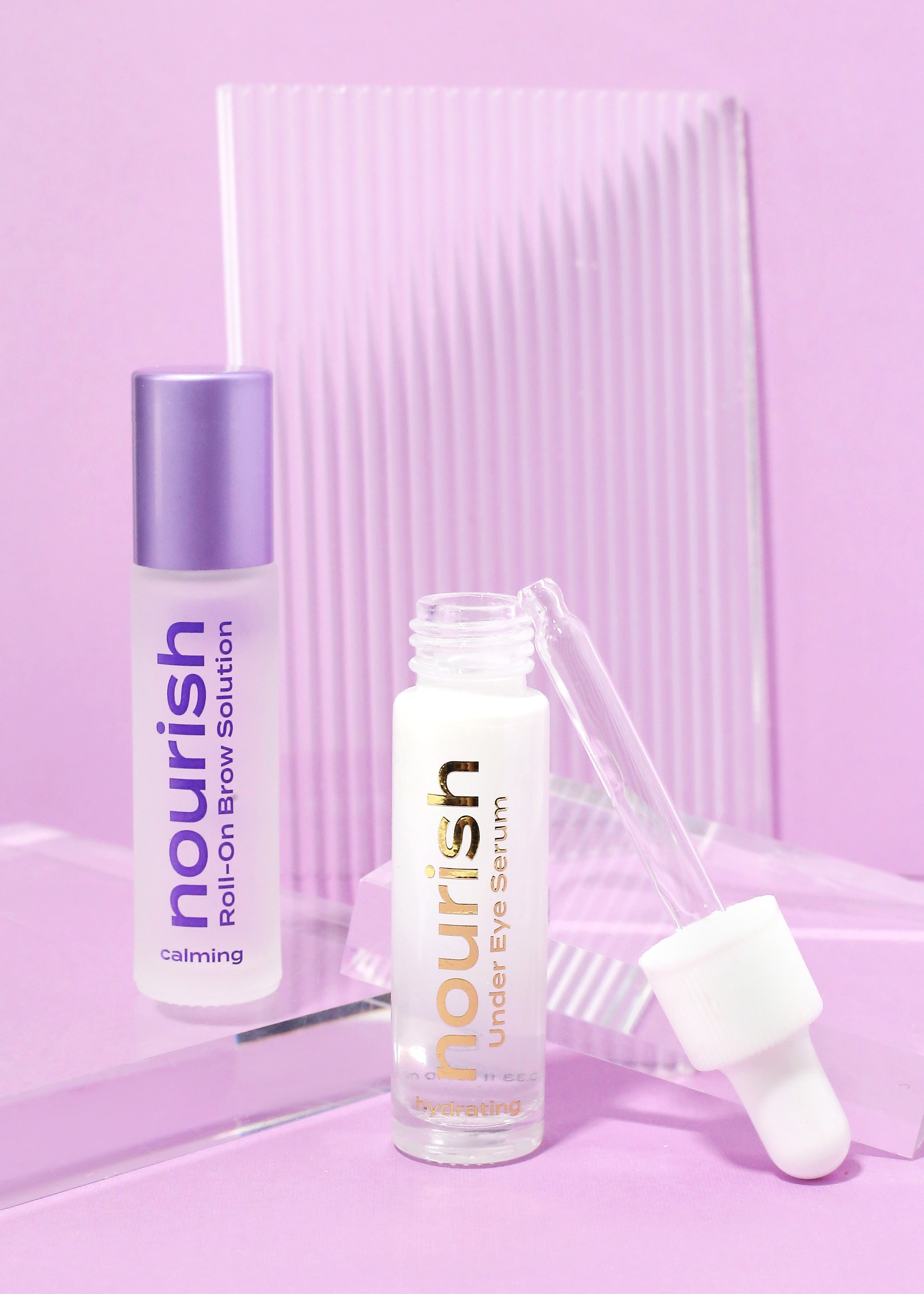 Image of Nourish Hydrating Under Eye Serum + Calming Roll-On Brow Solution