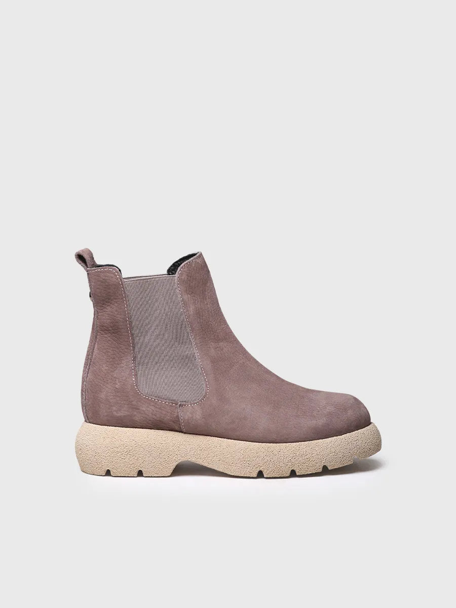 Stivaletto in pelle nabuk per donna