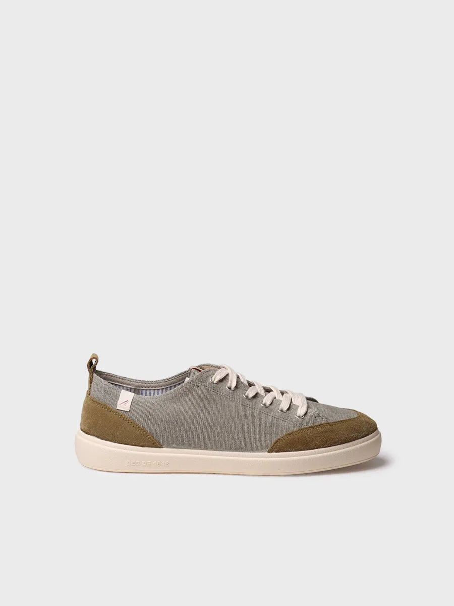 Scarpe sportive da uomo in cotone con lacci