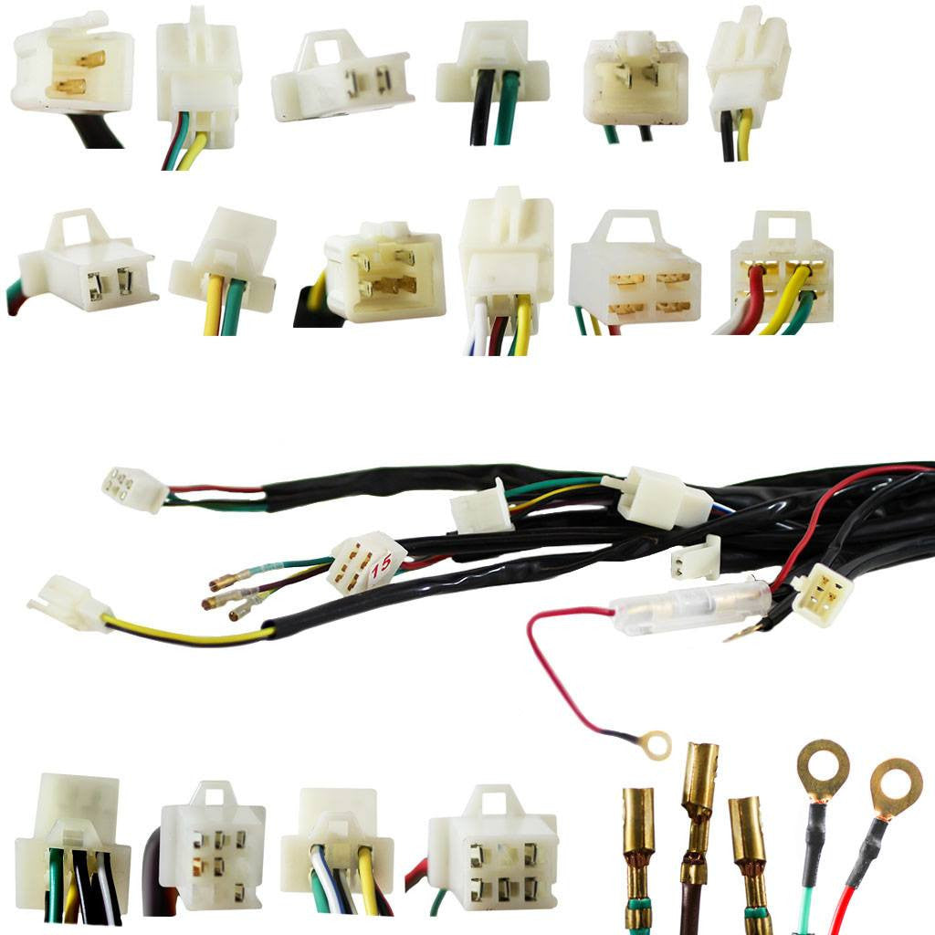 Electrical Wire Harness for Tao Tao ATA110D ATV chinese electrical parts diagram 