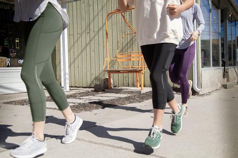 Women during a running sessions