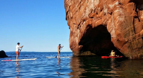 Paddle Board in Havre aux maisons, Pointe-Basse, Magdalen Islands