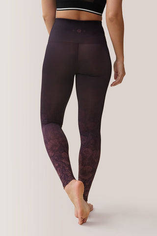 Purple Poppies Leggings