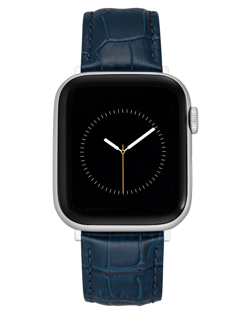 Apple Watch | Navy Blue Alligator Grain Leather