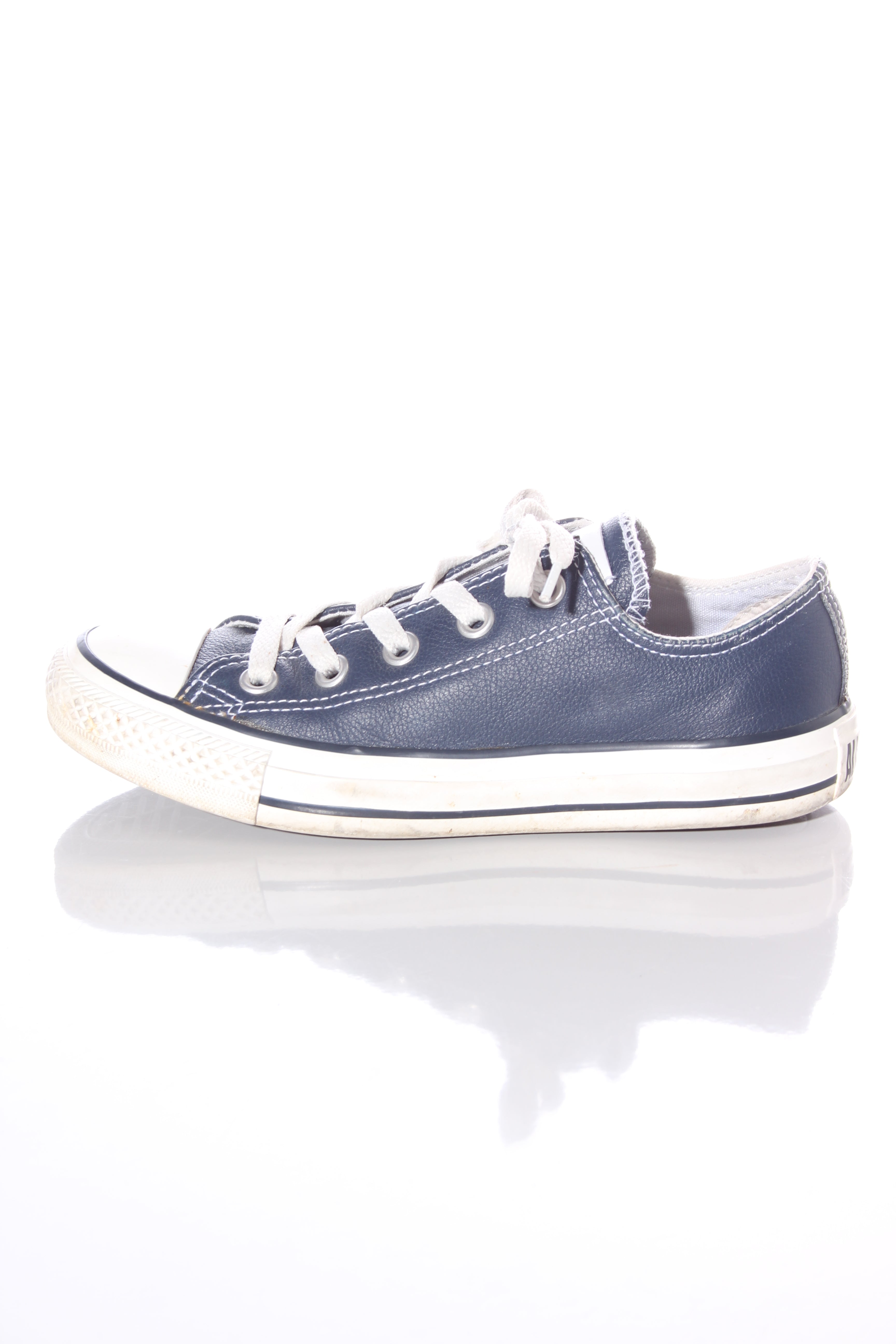 converse navy leather