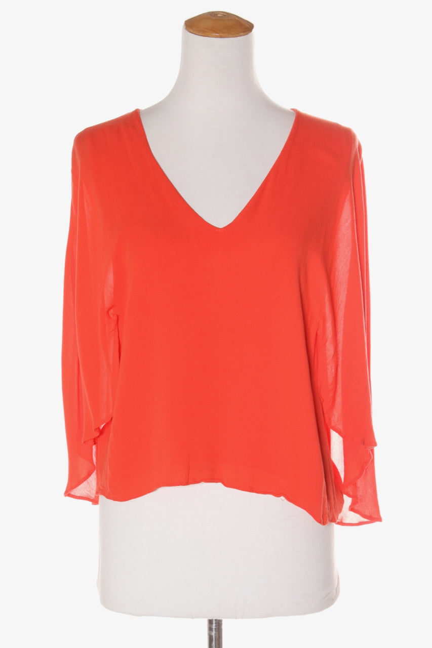 zara orange top