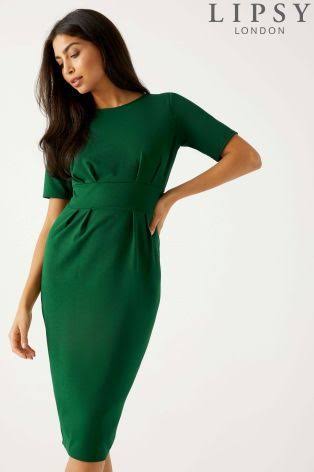 lipsy london green dress