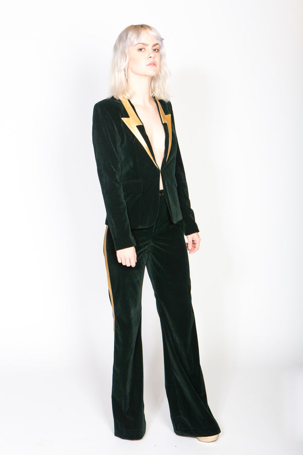 Velvet suit trousers - Women | MANGO OUTLET USA