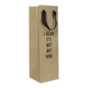 Not Not Wine Gift Bag - touchGOODS