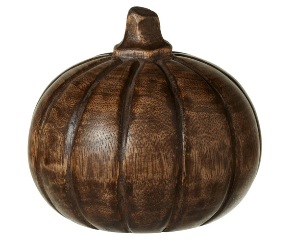 wood carved pumpkin
