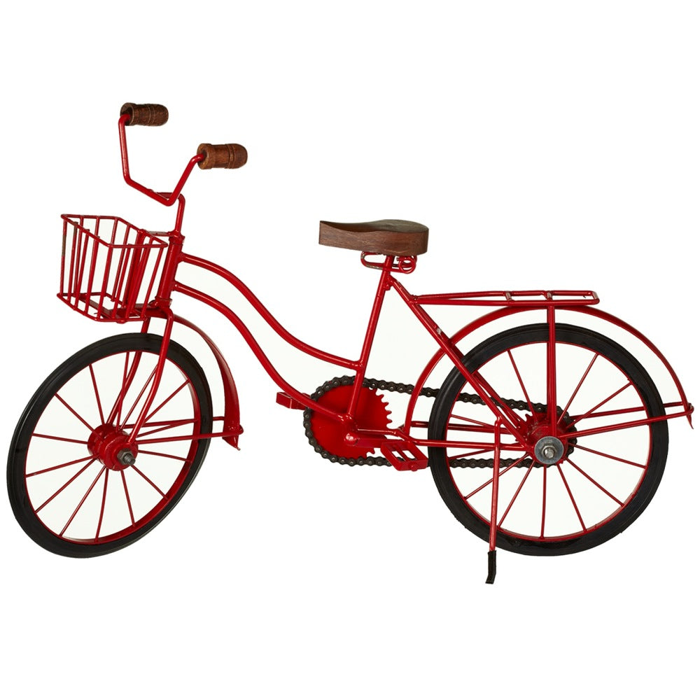 red bike basket