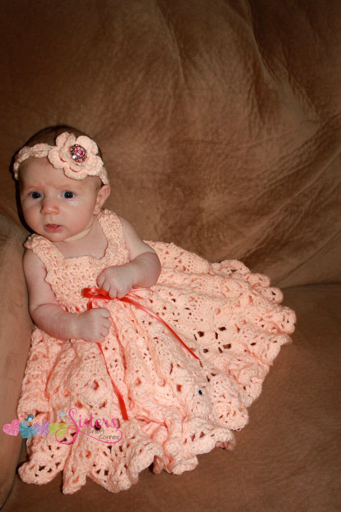 newborn crochet dress