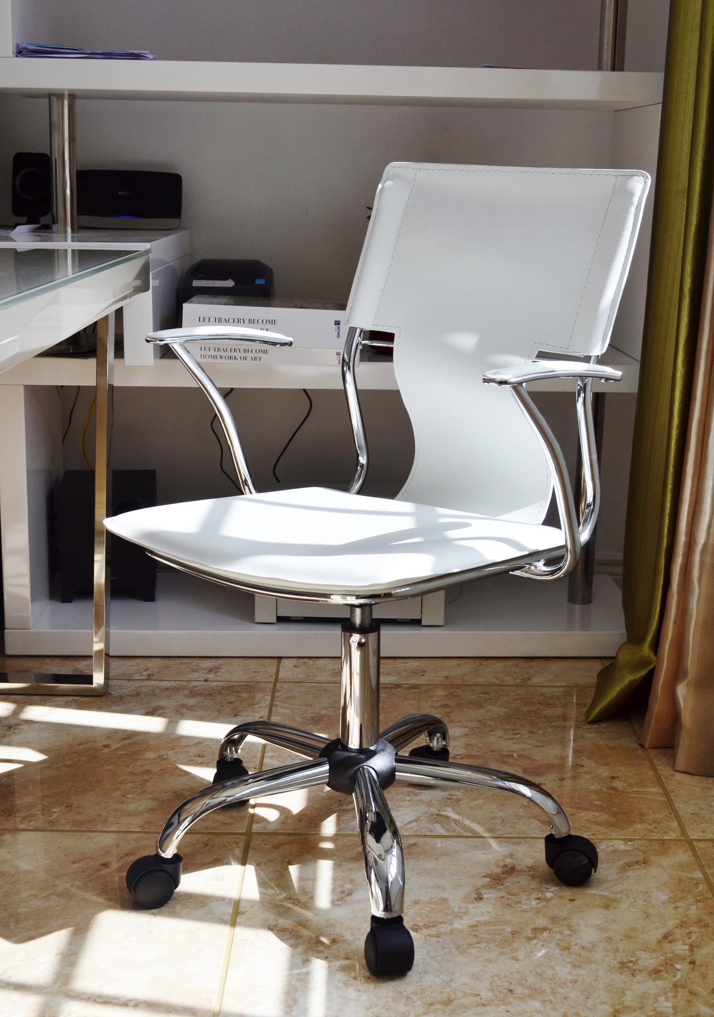 White Designer Office Chair – Chair Outlet