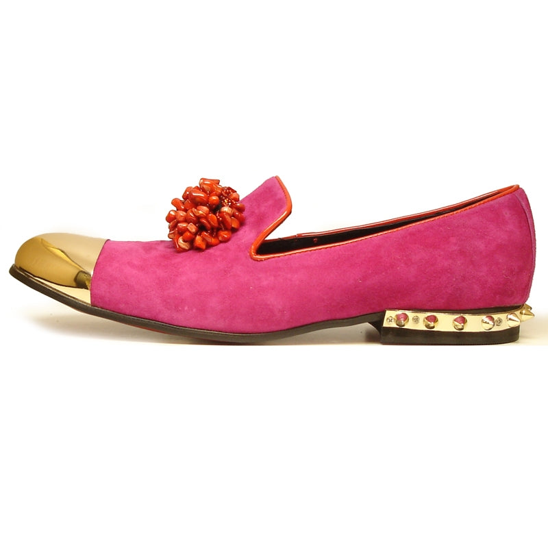 fuschia loafers