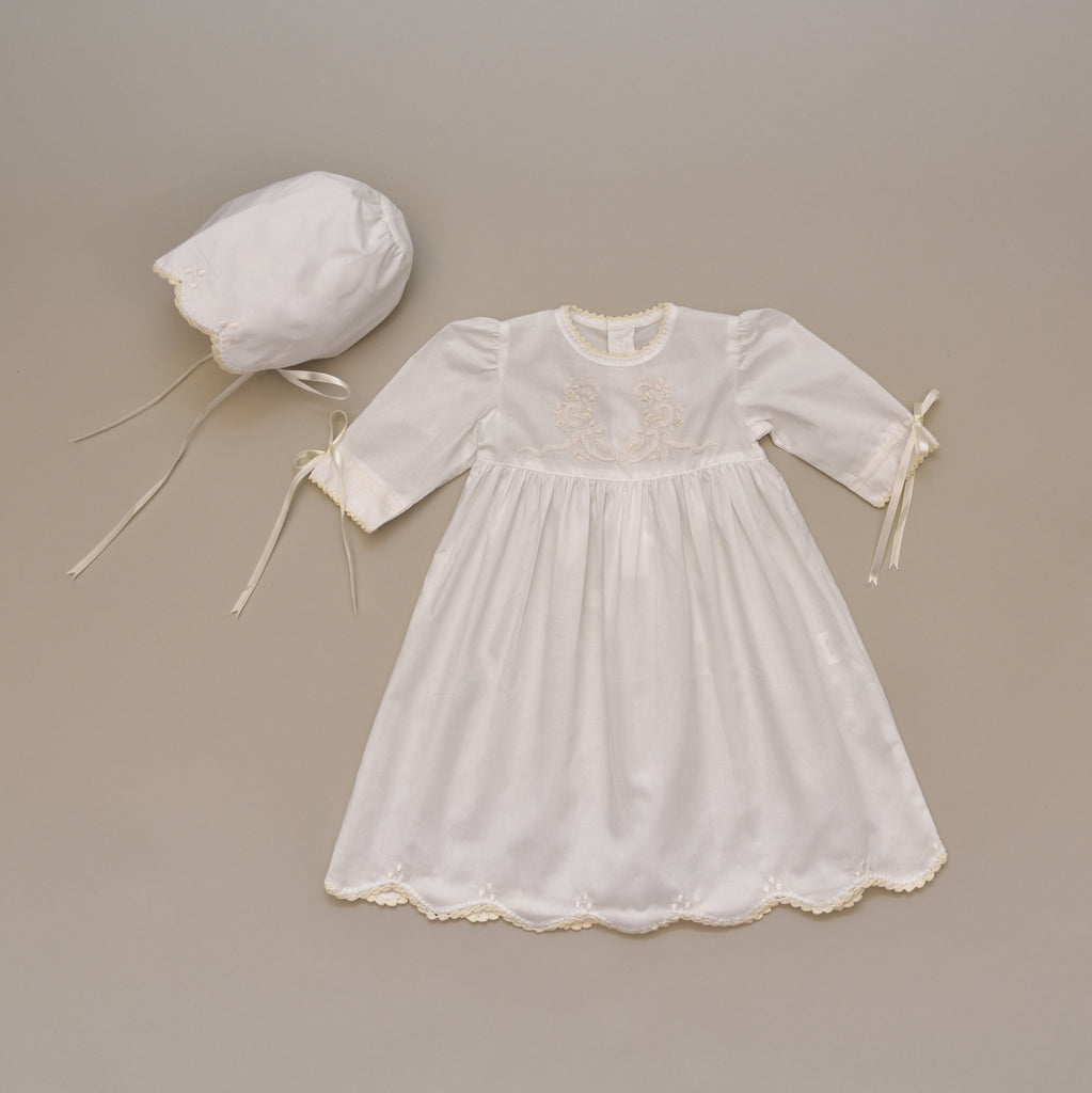 white cotton frock design