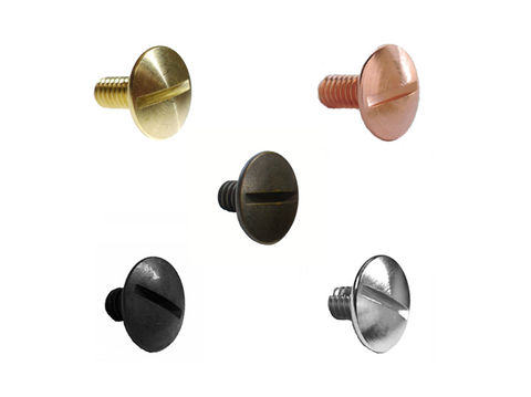 Chicago Screws Posts Binding Fastening Nuts Solid Brass Copper Black Nickel Antique Brass Made in USA Rite On Screw Products