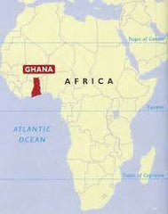 mapa de ghana