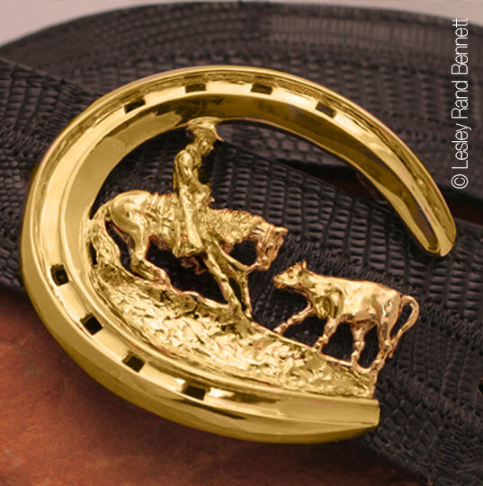 gold belt buckle