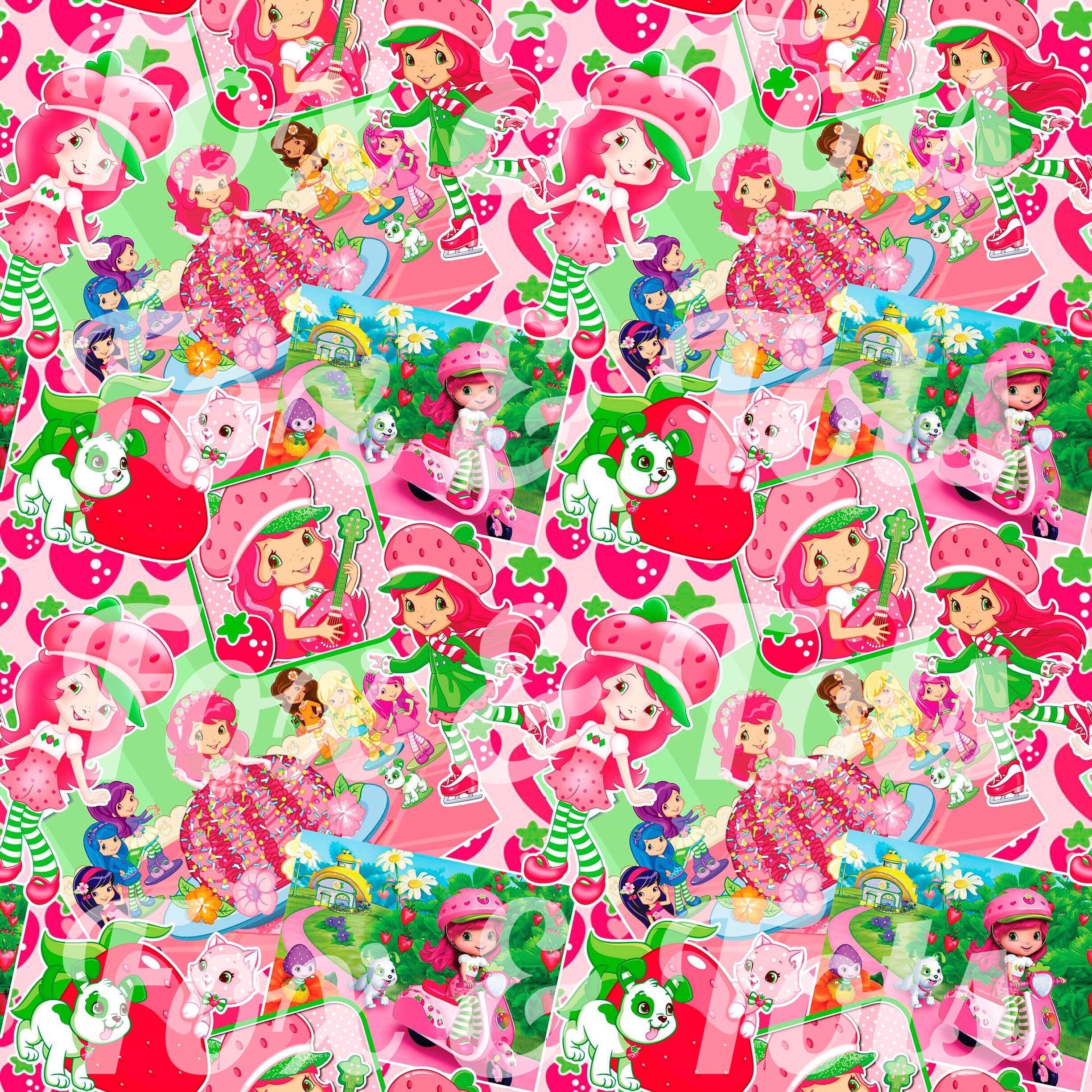 strawberry shortcake wrapping paper