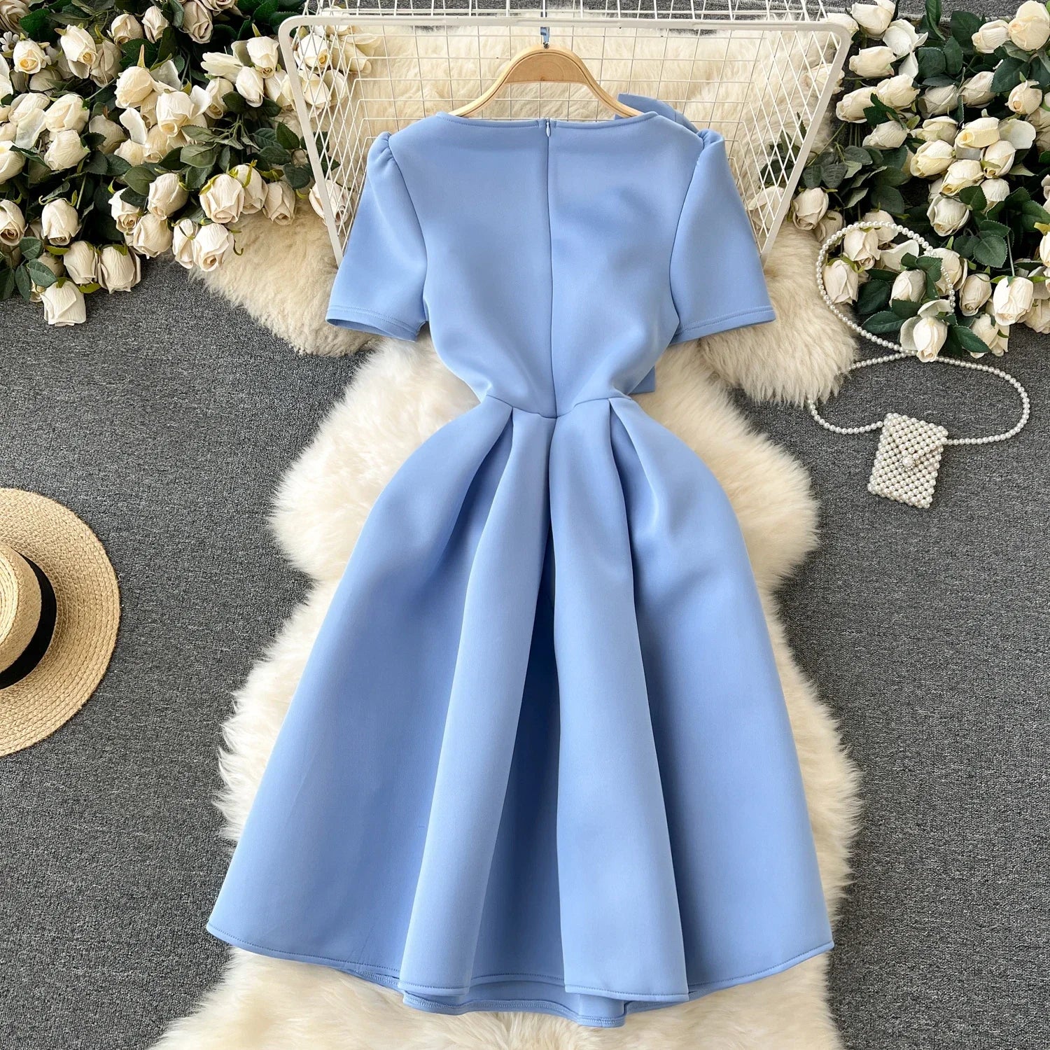 Elegant V Neck Bodycon Dress for Women