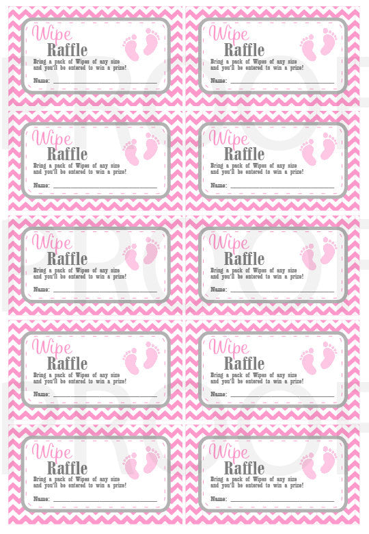 baby shower diaper raffle ticket printable by bumpandbeyonddesigns