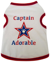 Captain Adorable Star Spangled Tank in color Red/White/Blue for dogs