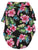 camp shirt for dogs in color black hibiscus Hawaiian floral 