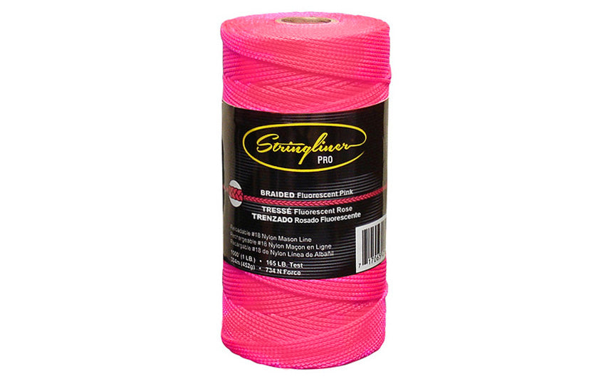 Stringliner Braided Mason Line Fluorescent Pink 