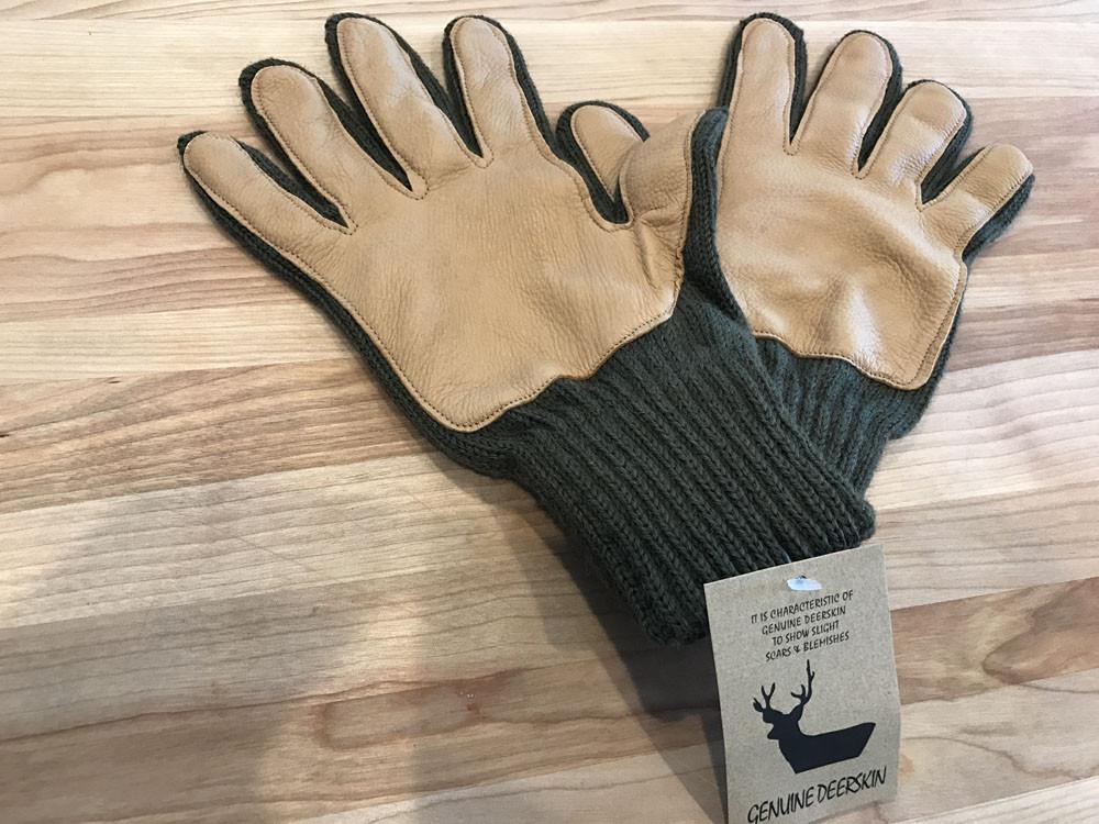 wool gloves with leather palms