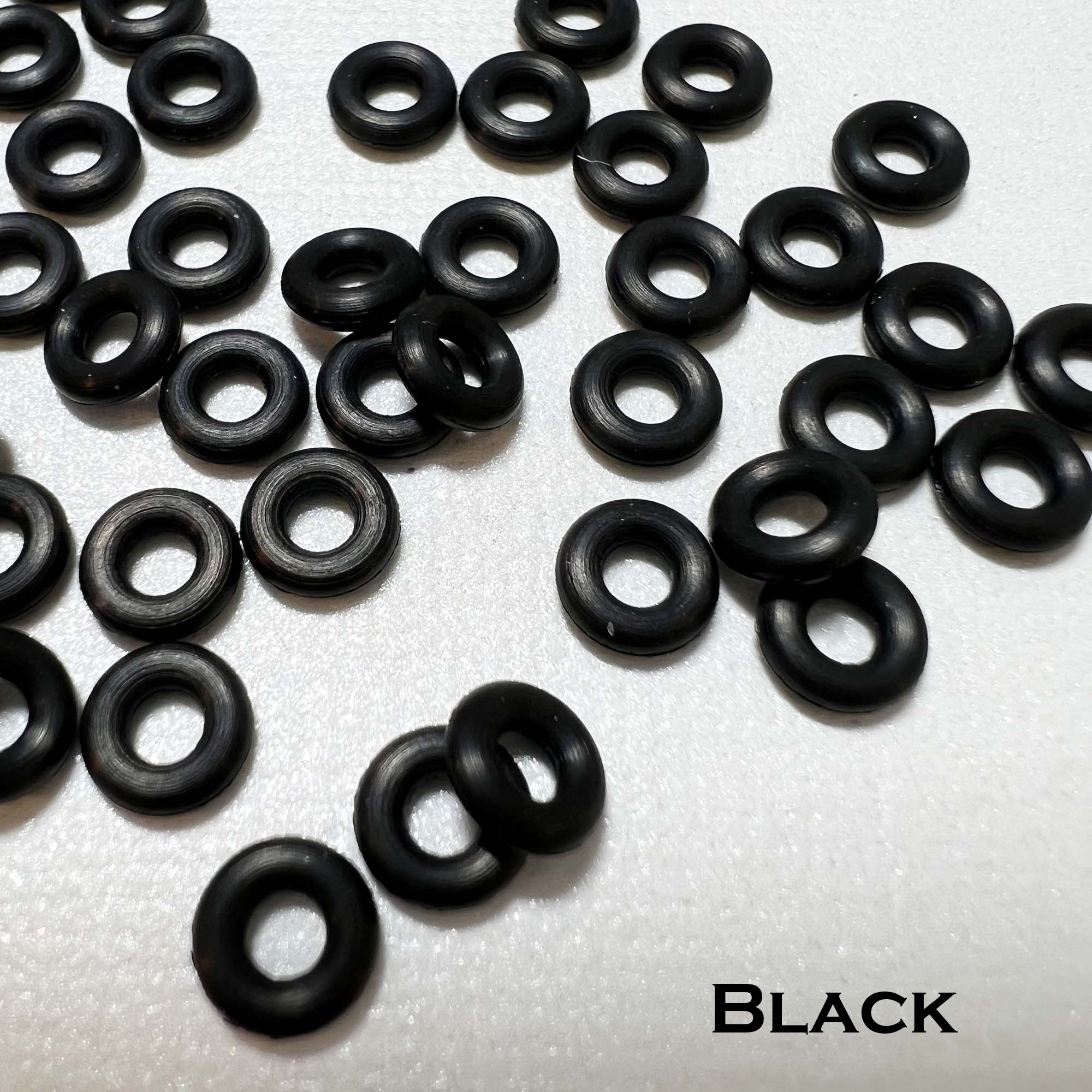 Fonkeling Promotie Ik geloof 6mm Rubber O-Rings (ID: 2.6mm) - choose color & quantity – Bead Me A Story