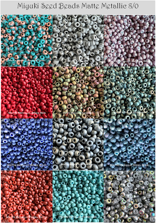 Caravan Beads - Miyuki - 8-1425: 8/0 Dyed Silverlined Blue Zircon Miyuki  Seed Bead #8-1425*