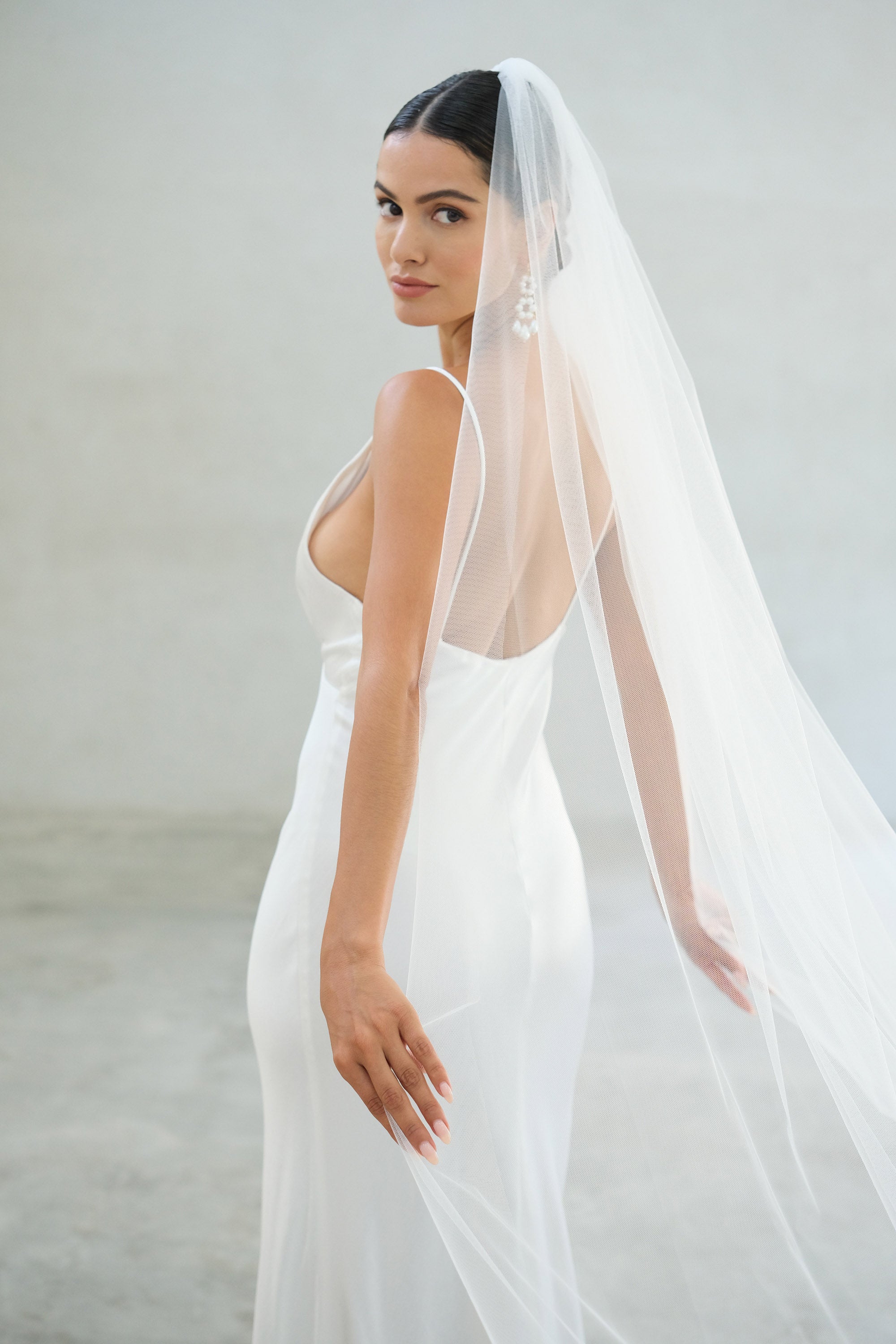 LAYLA Veil, Two Tier Veil, Veil, Fingertip Veil, Sheer Veil, Wedding Veil,  Bridal Veil, Made in Australia. 