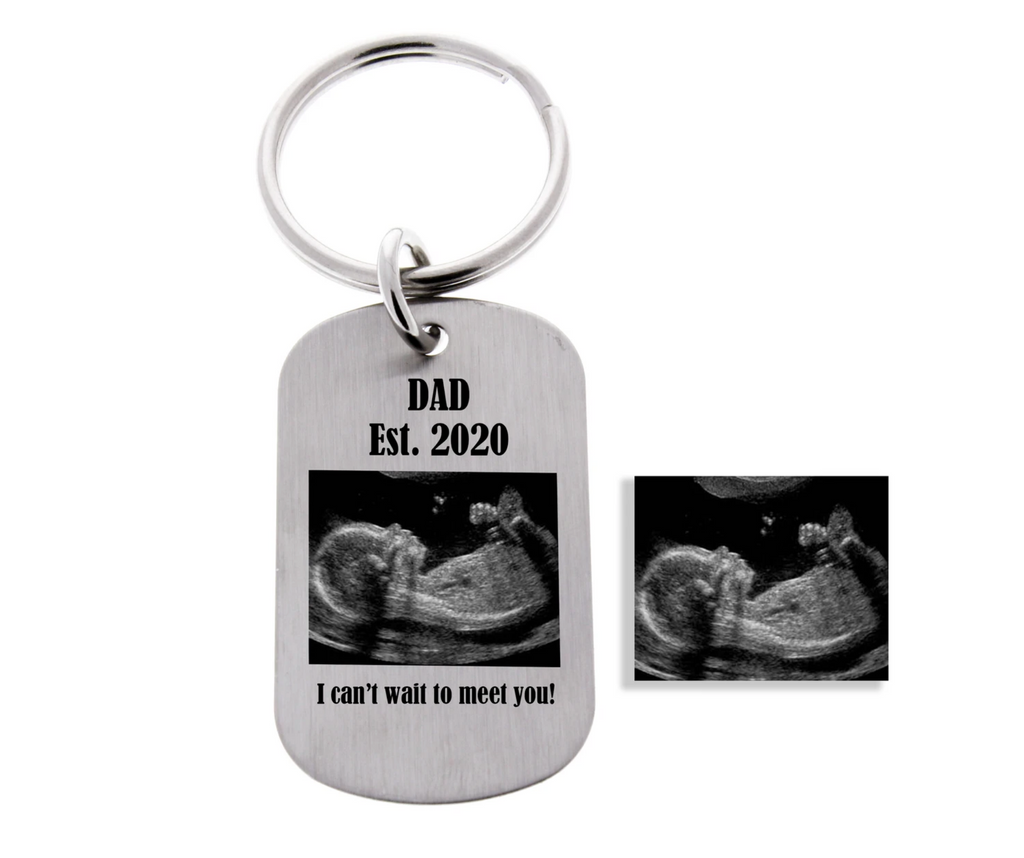 sonogram keychain for dad