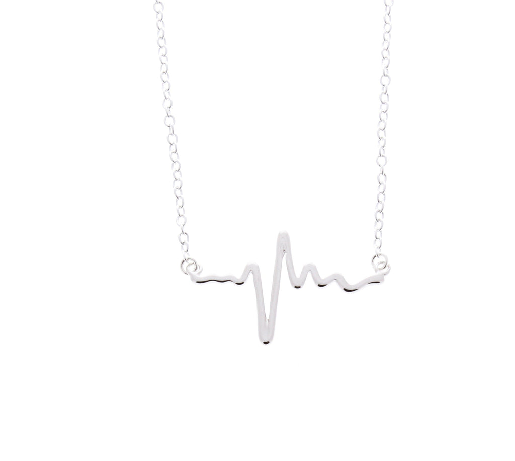 ekg heartbeat necklace