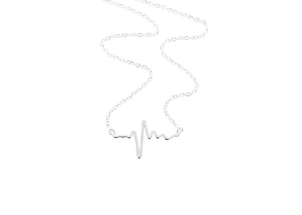 ekg heartbeat necklace