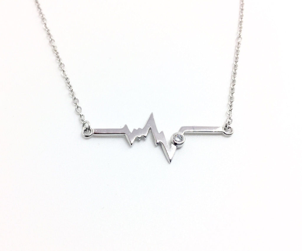 ekg heartbeat necklace