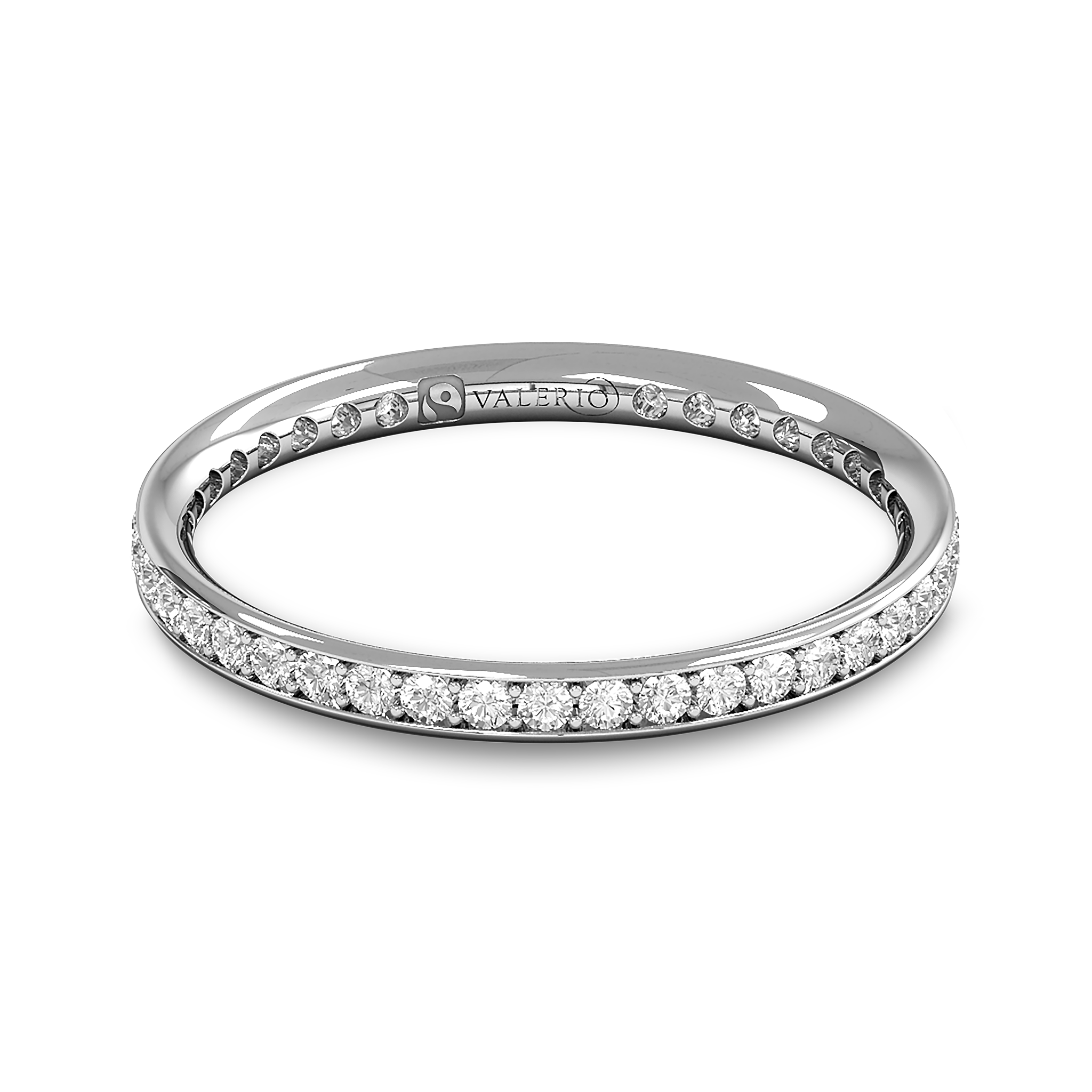 Fairtrade Gold Diamond Full Eternity Ring  in 18K White Gold