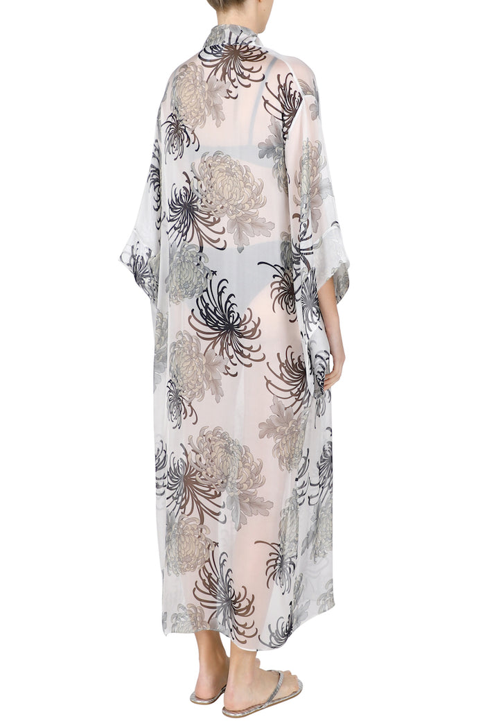 Solid Silk Kimono – Marie France Van Damme