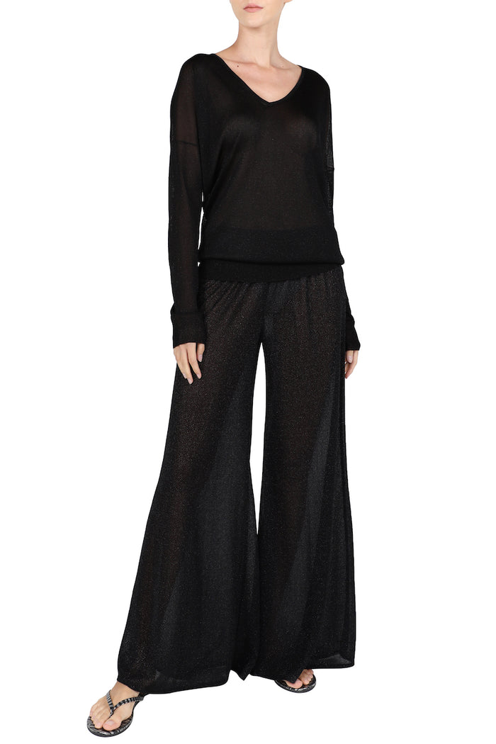 Star Vixen Women's Stretch Rayon Jersey Wide-Leg Palazzo Pant, 020, S at   Women's Clothing store