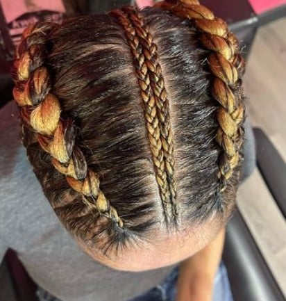 Dual-tone Cornrow