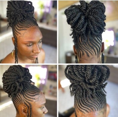 Passion Twist in an Updo